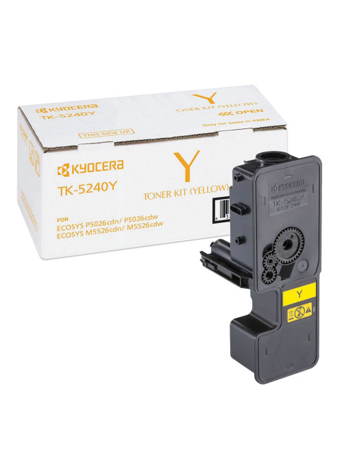 Тонер-картридж KYOCERA (TK-5240Y) P5026cdn/w/M5526cdn/w, ресурс 3000 стр., цвет желтый, оригинальный, 1T02R7ANL0