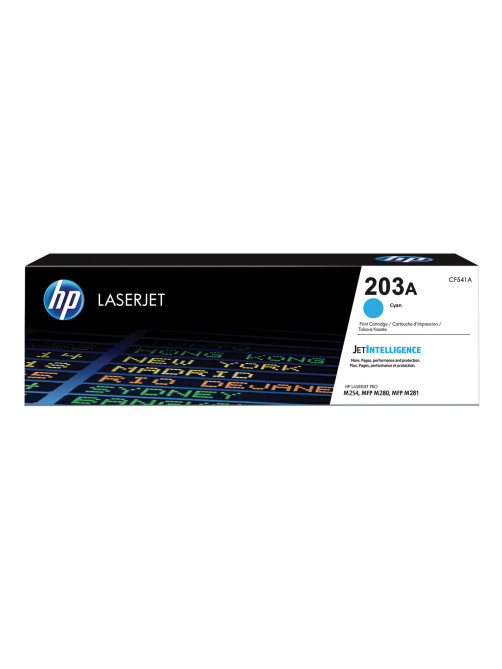 Картридж лазерный HP (CF541A) LaserJet Pro M254/M280/M281, №203A, голубой, оригинальный, ресурс 1300 страниц