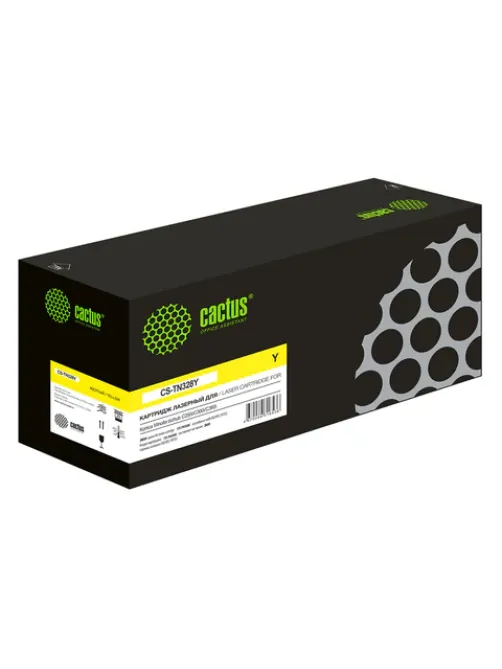 Картридж лазерный CACTUS (CS-TN328Y) для Konica Minolta bizhub C250i/C300i/C360i желтый, ресурс 28000 стр.