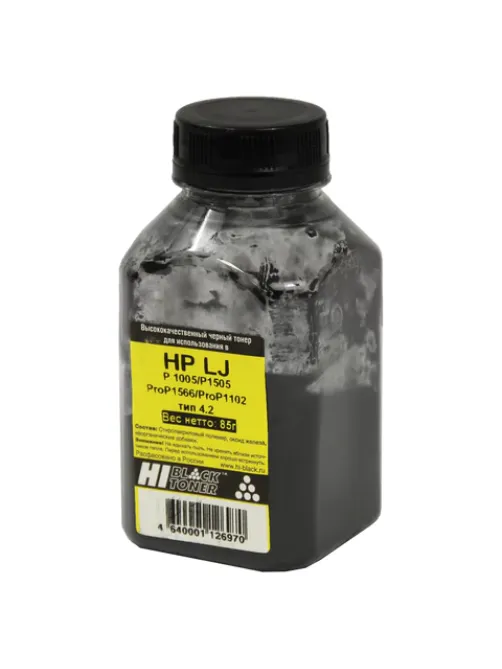 Тонер HI-BLACK для HP LJ P1005/1006/1102/1505/1566, фасовка 85 г, 2010408551