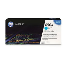 Картридж лазерный HP (CE271A) Color LaserJet Enterprise CP5525, №650A, голубой, оригинальный, ресурс 15000 страниц
