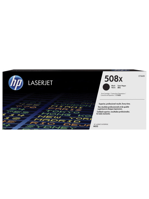 Картридж лазерный HP (CF360X) LaserJet Pro M552/M553, №508X, черный, оригинальный, ресурс 12500 страниц