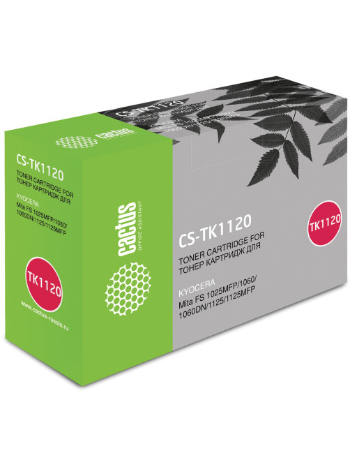 Тонер-картридж CACTUS (CS-TK1120) для KYOCERA FS-1060DN/1025MFP/1125MFP, ресурс 3000 стр.