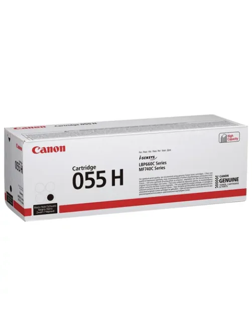 Картридж лазерный CANON (055HBK) для LBP663/664/MF742/744/746, черный, оригинальный, ресурс 7600 страниц, 3020C002