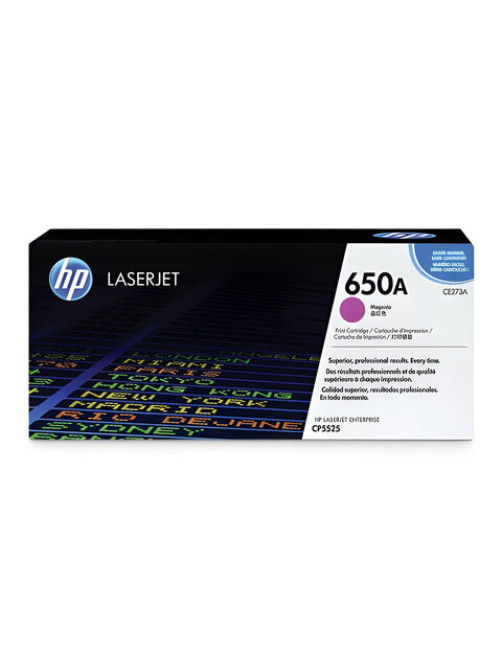 Картридж лазерный HP (CE273A) Color LaserJet Enterprise CP5525, №650A, пурпурный, оригинальный, ресурс 15000 страниц