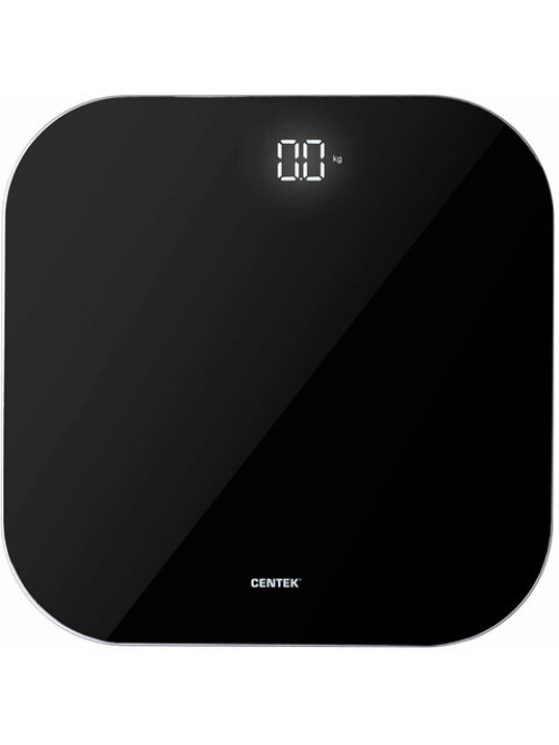Весы напольные CENTEK CT-2440, электронные, вес до 180 кг, квадрат, стекло, черные
