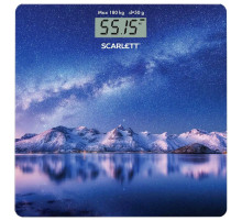 Весы напольные SCARLETT SC-BS33E022, электронные, вес до 180 кг, квадратные, стекло, звездное небо