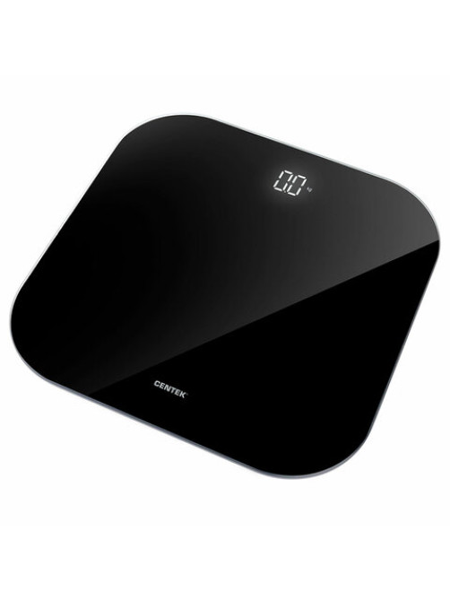 Весы напольные CENTEK CT-2440, электронные, вес до 180 кг, квадрат, стекло, черные