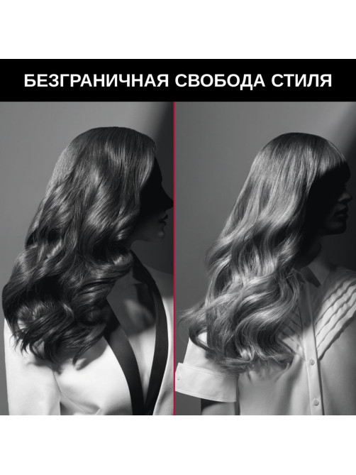 Щипцы для завивки волос ROWENTA Karl Lagerfeld CF323LF0, диаметр 32 мм, конусная форма, 120-200°C, черный, 1830008509
