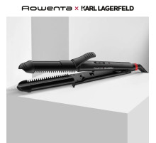 Мультистайлер для волос 3 в 1 ROWENTA Karl Lagerfeld CF451LF0, выпрямление/завивка, 170-200 °C, черный, 1830008551