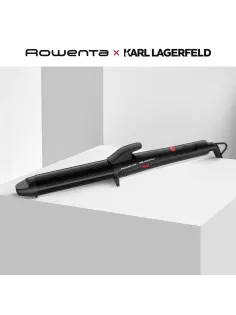 Щипцы для завивки волос ROWENTA Karl Lagerfeld CF323LF0, диаметр 32 мм, конусная форма, 120-200°C, черный, 1830008509