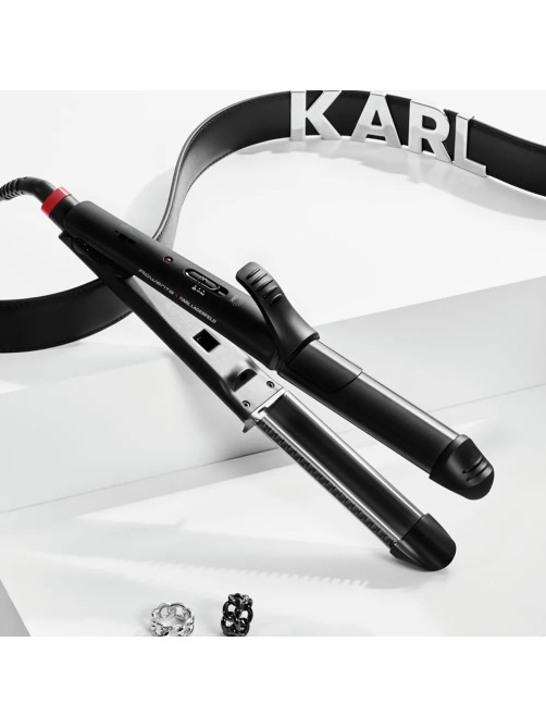 Мультистайлер для волос 3 в 1 ROWENTA Karl Lagerfeld CF451LF0, выпрямление/завивка, 170-200 °C, черный, 1830008551
