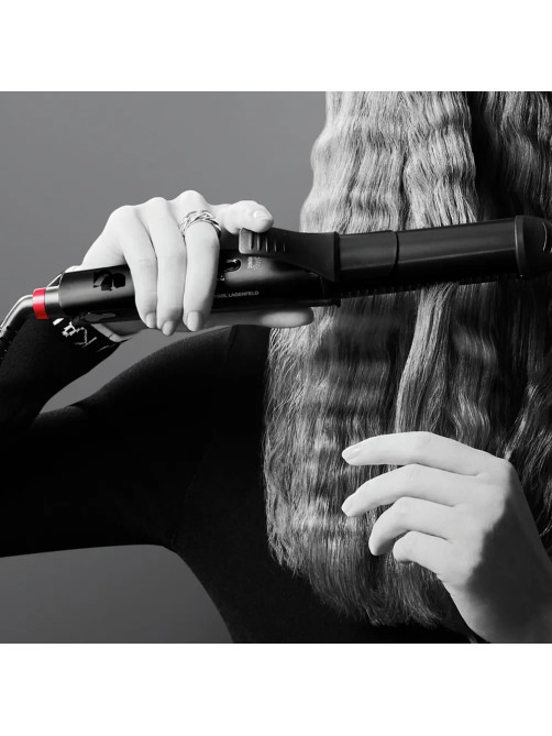 Мультистайлер для волос 3 в 1 ROWENTA Karl Lagerfeld CF451LF0, выпрямление/завивка, 170-200 °C, черный, 1830008551