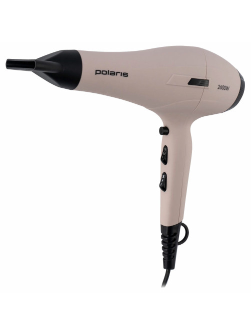 Фен POLARIS PHD 2600AСi Salon Hair, 2600 Вт, 2 скорости, 3 температурных режима, ионизация, розовый пепел, 64278, PHD 2600ACi