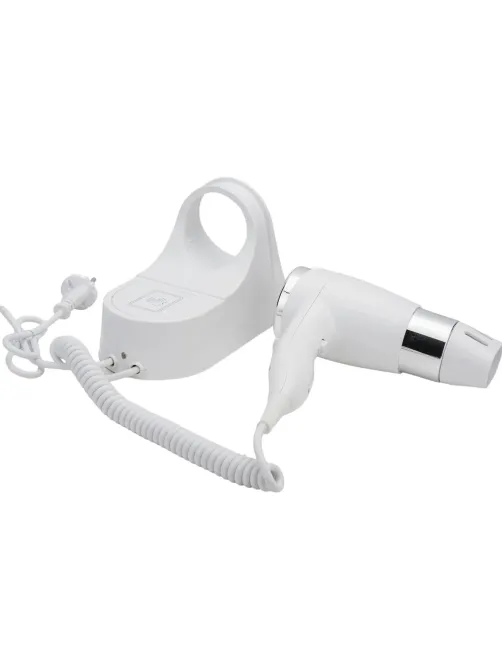 Фен для волос настенный KSITEX F-1600 W, 1600 Вт, пластик/металл, 2 скорости, белый