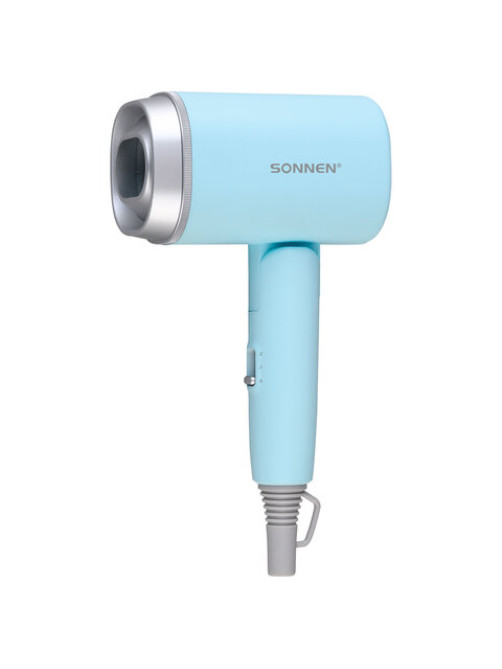Фен для волос дорожный SONNEN HD-2318, 1500 Вт, складной, 2 температуры, 2 скорости, 454695