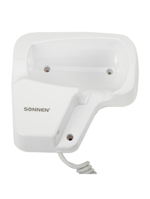 Фен для волос настенный SONNEN HD-2101 ULTRA PLUS, 1300 Вт, 2 скорости, белый, 608481
