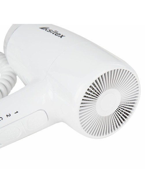 Фен для волос настенный KSITEX F-1800 W, 1800 Вт, пластик/металл, 2 скорости, белый
