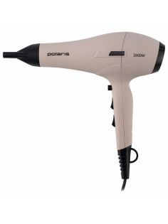 Фен POLARIS PHD 2600AСi Salon Hair, 2600 Вт, 2 скорости, 3 температурных режима, ионизация, розовый пепел, 64278, PHD 2600ACi
