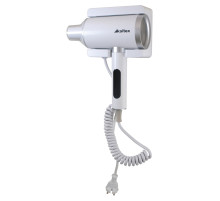 Фен для волос настенный KSITEX F-2000W JET, 2000 Вт, пластик 2 скорости, 2 температурных режима, белый