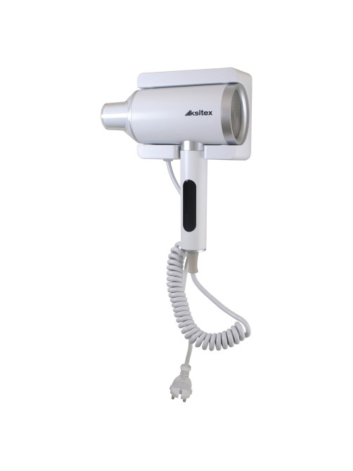 Фен для волос настенный KSITEX F-2000W JET, 2000 Вт, пластик 2 скорости, 2 температурных режима, белый