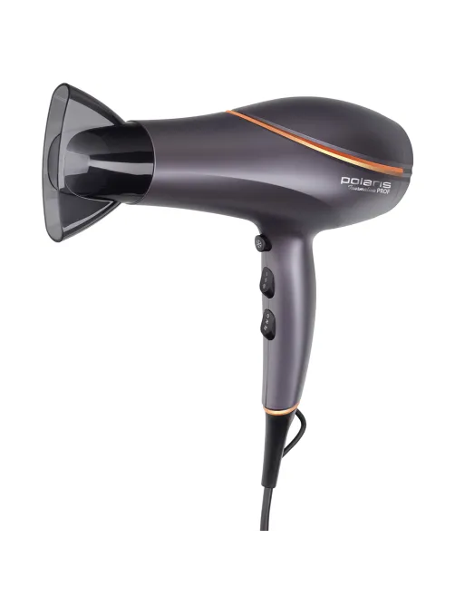 Фен POLARIS PHD 2290Ti Tourmaline, 2200 Вт, 2 скорости, 3 температурных режима, графитовый, 49824