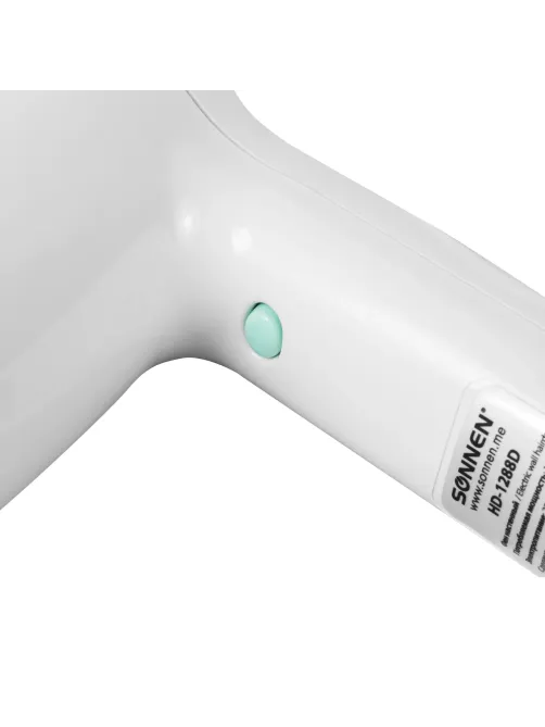 Фен для волос настенный SONNEN HD-1288D, 1200 Вт, пластиковый корпус, 4 скорости, белый, 604197