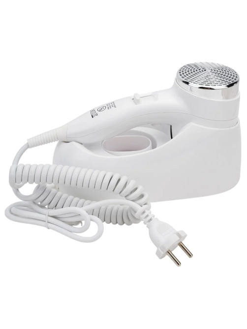 Фен для волос настенный KSITEX F-1400 WC, 1400 Вт, пластик/металл, 2 скорости, белый