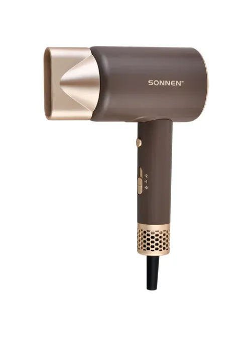 Фен для волос SONNEN HD-2285, 2200 Вт, турмалиновая ионизация, 3 режима, холодный обдув, 454697