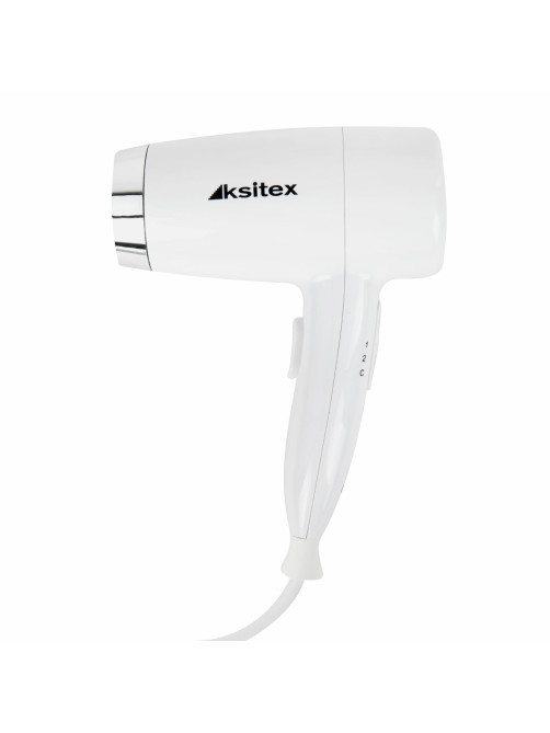 Фен для волос настенный KSITEX F-1800 W, 1800 Вт, пластик/металл, 2 скорости, белый