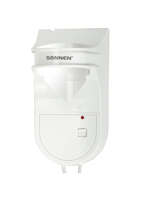 Фен для волос настенный SONNEN HD-2112 EXTRA POWER, 1600 Вт, 2 скорости, белый/хром, 608480