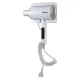 Фен для волос настенный KSITEX F-2000W JET, 2000 Вт, пластик 2 скорости, 2 температурных режима, белый