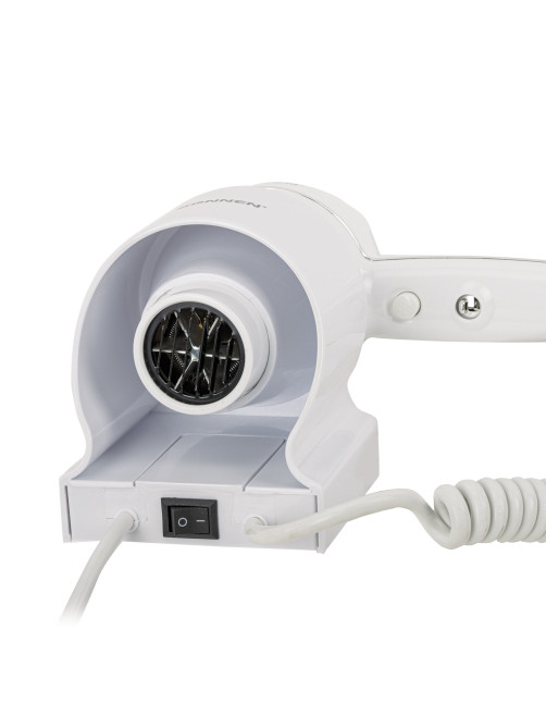Фен для волос настенный SONNEN HD-2206 SUPER POWER, 1850 Вт, белый, 3 температурных режима, 608482