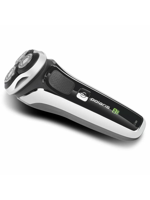 Электробритва POLARIS PMR 0305R PRO 5, 3 головки, аккумулятор, сухое и влажное бритье, черная, 51919