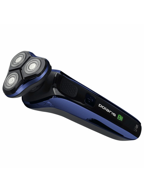 Электробритва POLARIS PMR 0309RC PRO 5, 3 головки, аккумулятор, сухое и влажное бритье, синяя, 54835