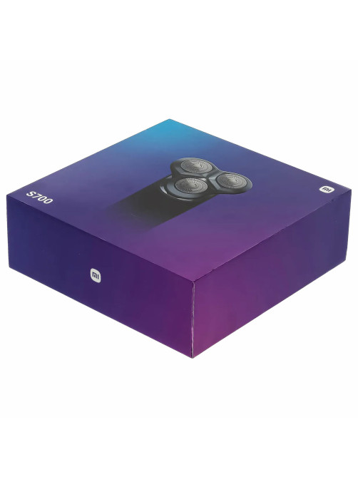 Электробритва XIAOMI Mi Electric Shaver S700, мощность 5 Вт, роторная, 3 головки, аккумулятор, черная, BHR5721GL