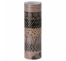 Клейкие WASHI-ленты для декора КОФЕЙНЫЕ ЦВЕТА, 15 мм х 3 м, 7 цветов, рисовая бумага, ОСТРОВ СОКРОВИЩ, 661706