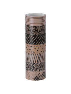 Клейкие WASHI-ленты для декора КОФЕЙНЫЕ ЦВЕТА, 15 мм х 3 м, 7 цветов, рисовая бумага, ОСТРОВ СОКРОВИЩ, 661706