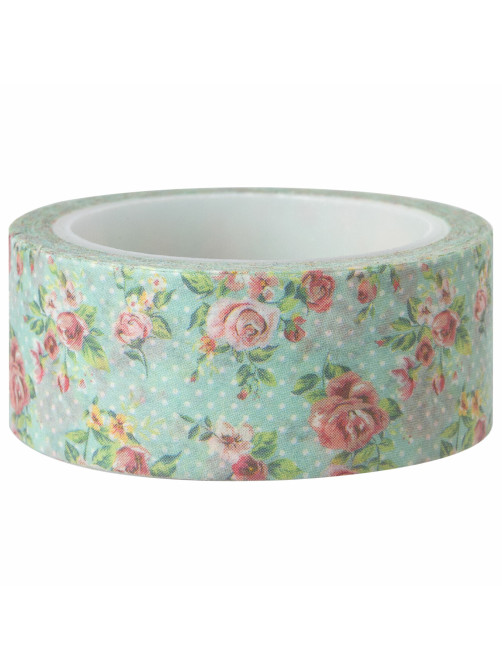 Клейкая WASHI-лента для декора, 15 мм х 5 м, ассорти, в дисплее, рисовая бумага, ОСТРОВ СОКРОВИЩ, 661719