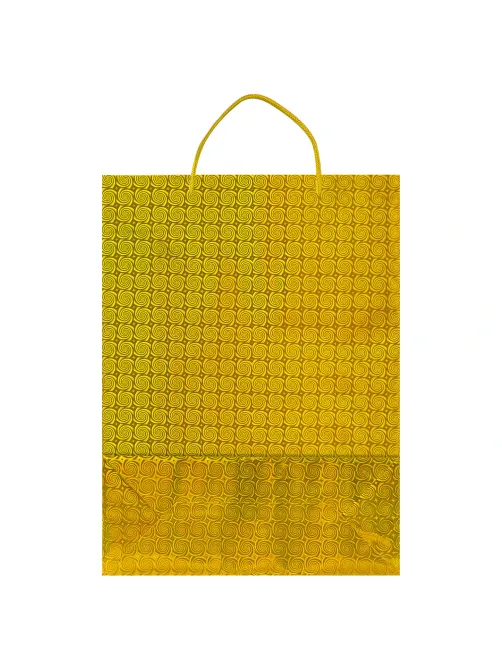 Пакет подарочный 33x13x45 см (XL), НАБОР 3 шт., 3 дизайна, голография, ЗОЛОТАЯ СКАЗКА, 609737