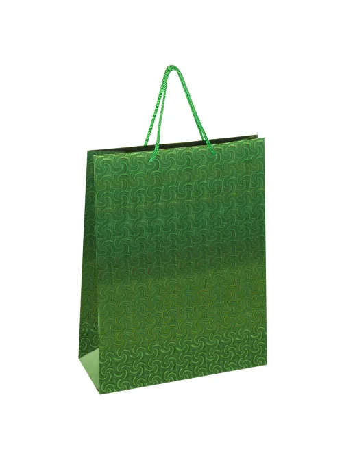 Пакет подарочный 33x13x45 см (XL), НАБОР 3 шт., 3 дизайна, голография, ЗОЛОТАЯ СКАЗКА, 609737