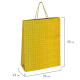 Пакет подарочный 33x13x45 см (XL), НАБОР 3 шт., 3 дизайна, голография, ЗОЛОТАЯ СКАЗКА, 609737