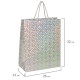 Пакет подарочный 26x13x32 см (L), НАБОР 4 шт., 4 дизайна, голография, ЗОЛОТАЯ СКАЗКА, 609734