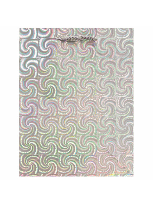 Пакет подарочный (1 штука) 18x10x23 см, ЗОЛОТАЯ СКАЗКА голография, ассорти 4 цвета, 606606