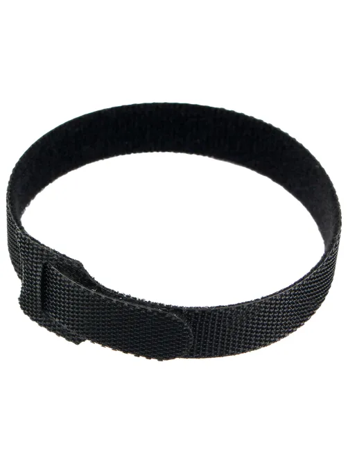 Хомуты-липучки 200x11 мм на основе ленты Velcro, CABLEXPERT, черные (12 шт.), VT-200x11BK