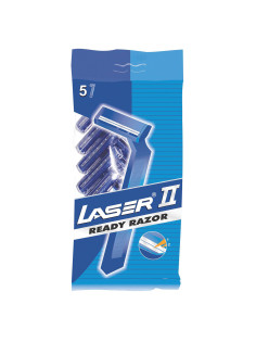 Бритвы одноразовые КОМПЛЕКТ 5 шт. LASER 2 (аналог Gillette 2), 5015911101086