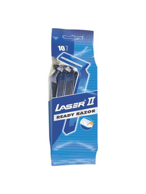 Бритвы одноразовые КОМПЛЕКТ 10 шт. LASER 2 (аналог Gillette 2), 5015911101147