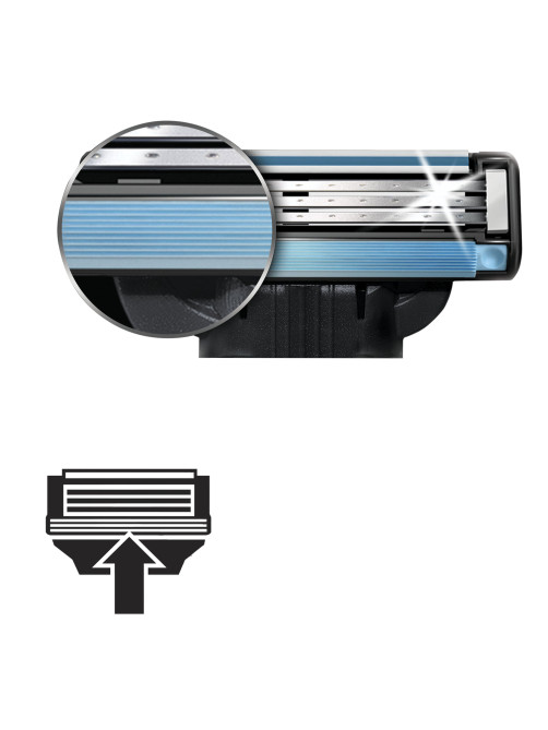 Сменные кассеты для бритья 4 шт., GILLETTE (Жиллет) 