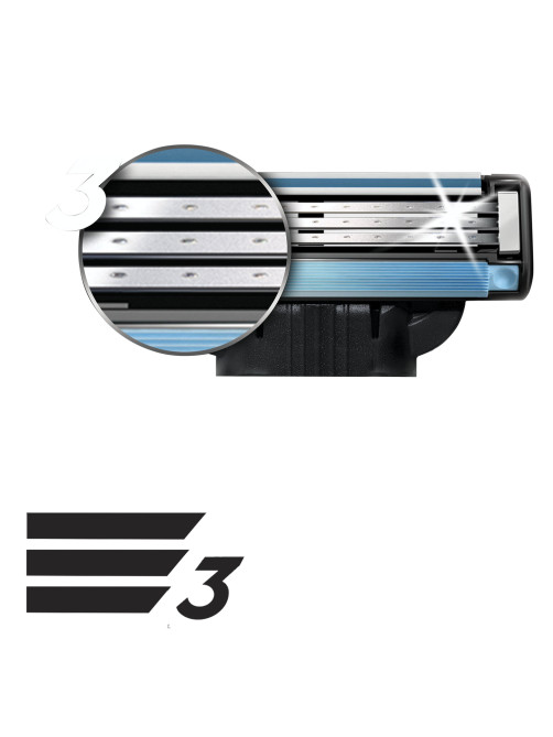 Сменные кассеты для бритья 4 шт., GILLETTE (Жиллет) 