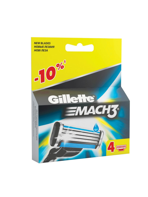 Сменные кассеты для бритья 4 шт., GILLETTE (Жиллет) 